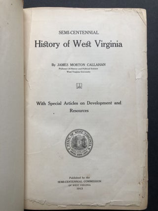 Semi-Centennial History of West Virginia