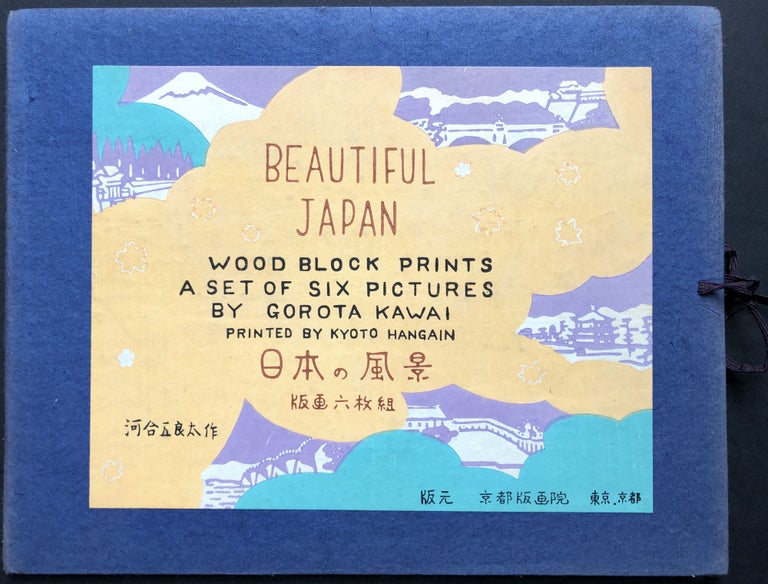 Item #H21024 Beautiful Japan, Wood Block Prints, a Set of Six Pictures. Gorota Kawai.