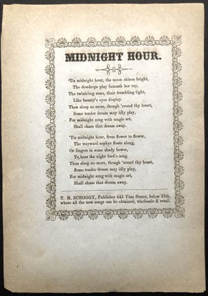 Item #H21085 American Song Sheet: MIDNIGHT HOUR