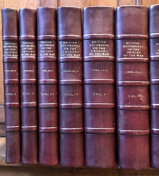 British Documents on the Origins of the War 1898-1914, 11 volumes in 13, complete