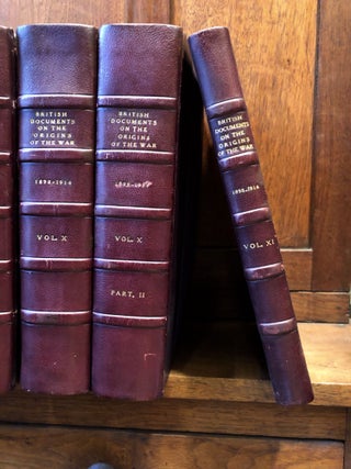 British Documents on the Origins of the War 1898-1914, 11 volumes in 13, complete