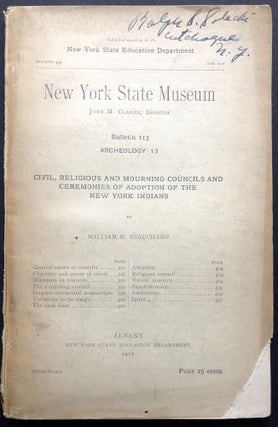 Item #H21196 Civil, Religious and Mourning Councils and Ceremonies of Adoption of the New York...