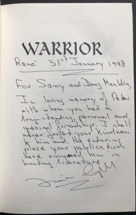 Warrior, the Legend of Colonel Richard Meinertzhagen -- inscribed by Capstick's widow to the publisher of Derrydale Press