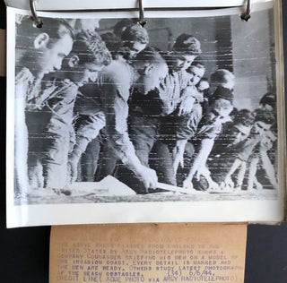 1943-1944 binder of newsworthy 8x10 press photos kept by the promotion editor at the Pittsburgh Press