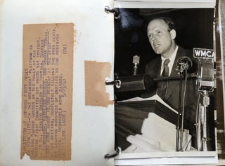 1940-1941 binder of newsworthy 8x10 press photos kept by the promotion editor at the Pittsburgh Press