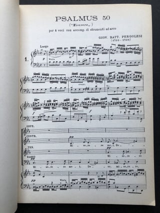 Miserere (Psalmus 50) per 4 Voci e Coro con accomp. di archi e organo