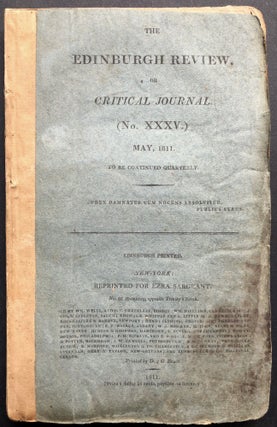 Item #H21435 The Edinburgh Review, No. XXXV, May 1811