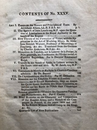 The Edinburgh Review, No. XXXV, May 1811