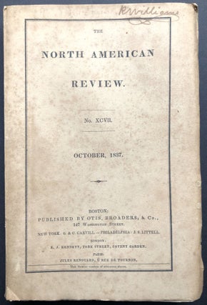 Item #H21480 The North American Review, No. XCIV, October 1837