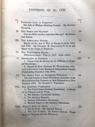 The North American Reviewe, No. CCII, January 1864