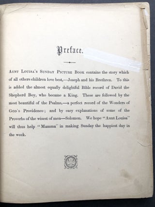 Aunt Louisa's Sunday Picture Book: Comprising Joseph and His Bretheren, The Story of King David, the Wonders of Providence, and the Proverbs of Solomon