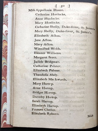 The Irish Register: or a List of the Duchess Dowagers, Countesses, Widow Ladies, Maiden Ladies, Widows, and Misses of large Fortunes in England, as register'd by the Dublin Society
