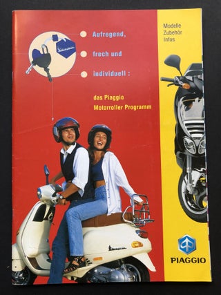 Item #H21591 1998 brochure booklet for Piaggio scooters and related products: Modelle Zubehor...