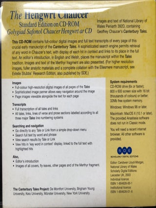 The Hengwrt Chaucer, Sandard Edition on CD-ROM, Golygiad Saafonol Chaucer Hengwrt ar CD