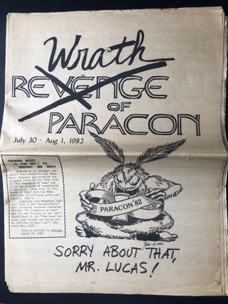 Item #H21665 1982 newspaper format program guide for Paracon '82: "Wrath of Paracon, July 30 -...