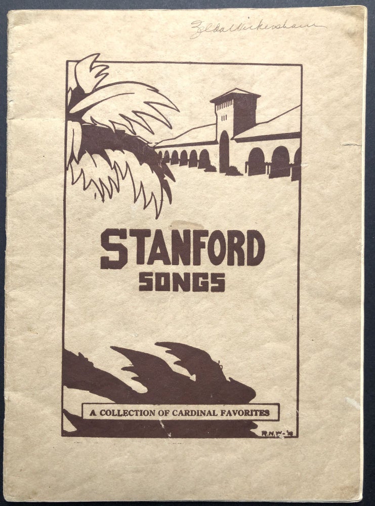 Item #H21668 Stanford Song Book (1914). Cap, ed. Stanford University Gown.