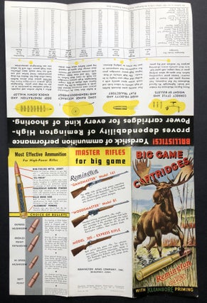 1950s color brochure for Remington Big Game Cartridges