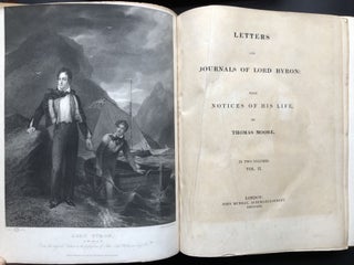 Letters and Journals of Lord Byron, with Notices of his Life by Thomas Moore, 2 volumes, quarto, original cloth