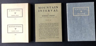 Item #H21830 A Boy's Will & Mountain Interval -- facsimiles of first editions from 1915 and 1916....