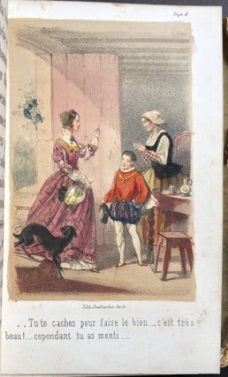Historiettes pour Les Petits Enfants, Bien Sages (ca. 1859 children's book with colored plates)