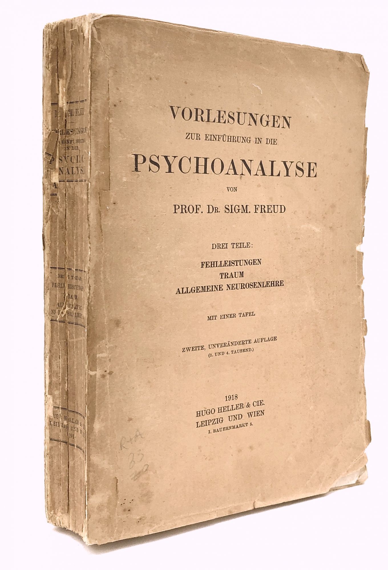 Vorlesungen zur Einführung in die Psychoanalyse. Drei Teile: Die