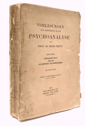 Item #H21955 Vorlesungen zur Einführung in die Psychoanalyse. Drei Teile: Die Fehlleistungen - ...