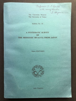Item #H22138 A Systematic Survey of the Mesozoic Bivalvia from Japan -- inscribed to Stephen Jay...