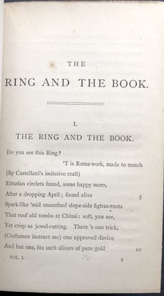 The Ring and the Book, 4 volumes, (1868-1869)