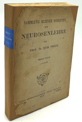Item #H22174 Sammlung Kleiner Schriften Zur Neurosenlehre, Vierte Folge. Sigmund Freud