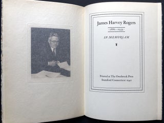 James Harvey Rogers 1886-1939: In Memoriam