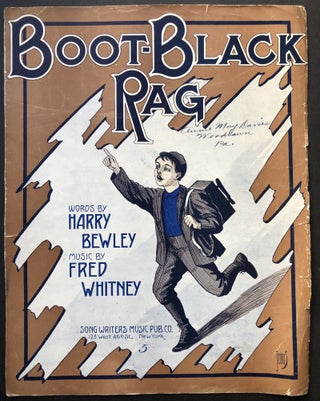 Item #H22251 1911 sheet music Boot-Black Rag. Harry Bewley, Fred Whitney