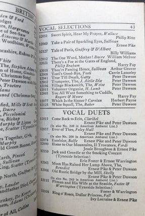 1910 catalog of Edison Phonograph Records