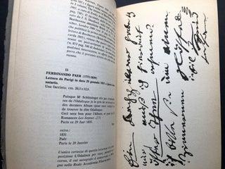 1962 catalog: Autografi di Musicisti e Stampati di Interesse Musicale, Auditorium di Torino, RAI