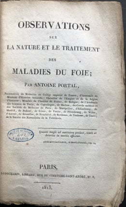 Observations sur La Nature et Le Traitement des Maladies du Foie [Observations on the nature and treatment of diseases of the liver]