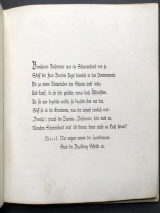 "Herzblättchens Zeitvertreib" ein Almanach fur frohe Stunden: Ein gar hohen Lied aus d. Leben u. Streben d. Magistri Bonifacii Kiesewetter ; Festgabe d. G.m.b.H. (ohne H.) München Karneval 1910