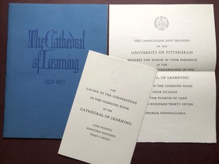 Item #H22640 Memorabilia from opening ceremonies of the Cathedral of Learning, University of...