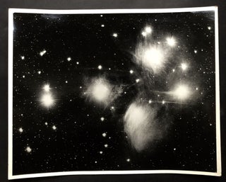 Group of old astronomical photos, some very large: stars, nebula, moon, planetarium, etc.