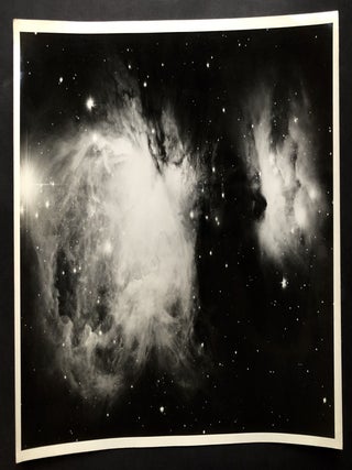 Group of old astronomical photos, some very large: stars, nebula, moon, planetarium, etc.