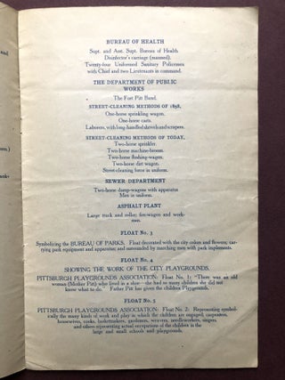 Program of Greater Pittsburgh Day Parade, October 1, 1908 [Pittsburgh Sesqui-Centennial]