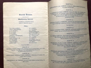 Program of Greater Pittsburgh Day Parade, October 1, 1908 [Pittsburgh Sesqui-Centennial]