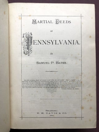 Martial Deeds of Pennsylvania -- signed copy