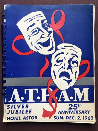 Item #H22750 Program for the 1962 25th Anniversary Silver Jubilee, ATPAM, Hotel Astor, NYC....