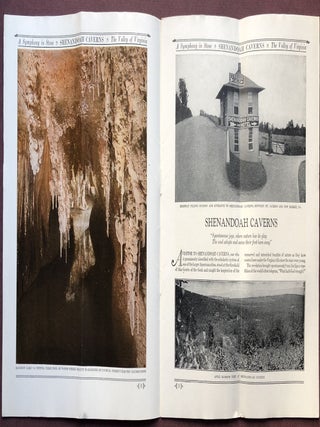 1930 promotional pamphlet: Shenandoah Caverns, Valley of Virginia, "A Symphony in Stone"