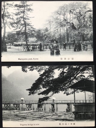 24 ca. 1910s postcards of Kyoto, Japan