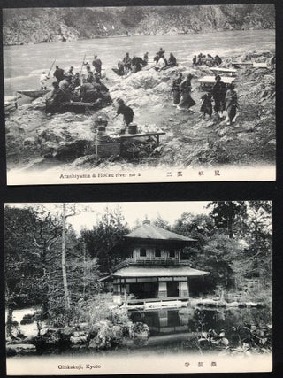 24 ca. 1910s postcards of Kyoto, Japan