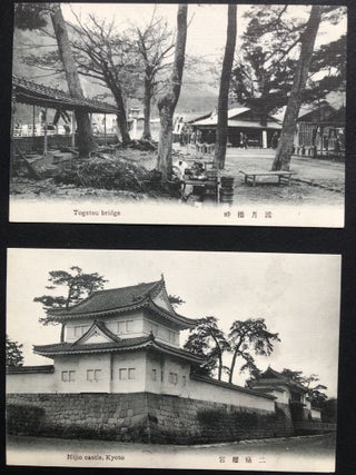 24 ca. 1910s postcards of Kyoto, Japan