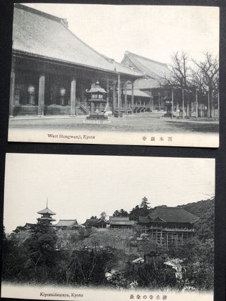 24 ca. 1910s postcards of Kyoto, Japan