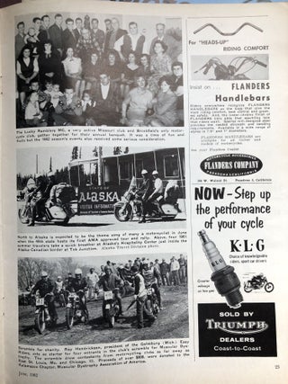 3 issues of American Motorcycling Magazine, March, May and June 1962