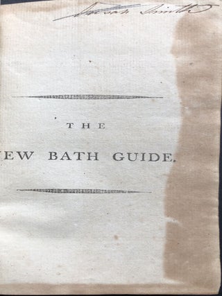 The New Bath Guide: or, Memoirs of the B--R--D Family. In a Series of Poetic Epistles