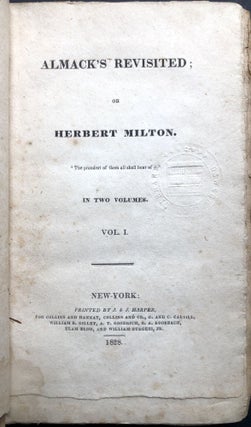 Almack's Revisited; or Herbert Milton, 2 volumes complete